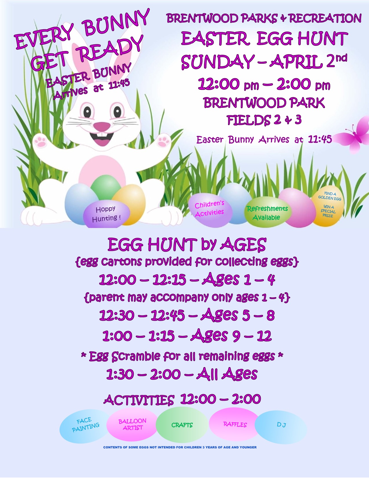 2023 Egg Hunt Vertical Flyer